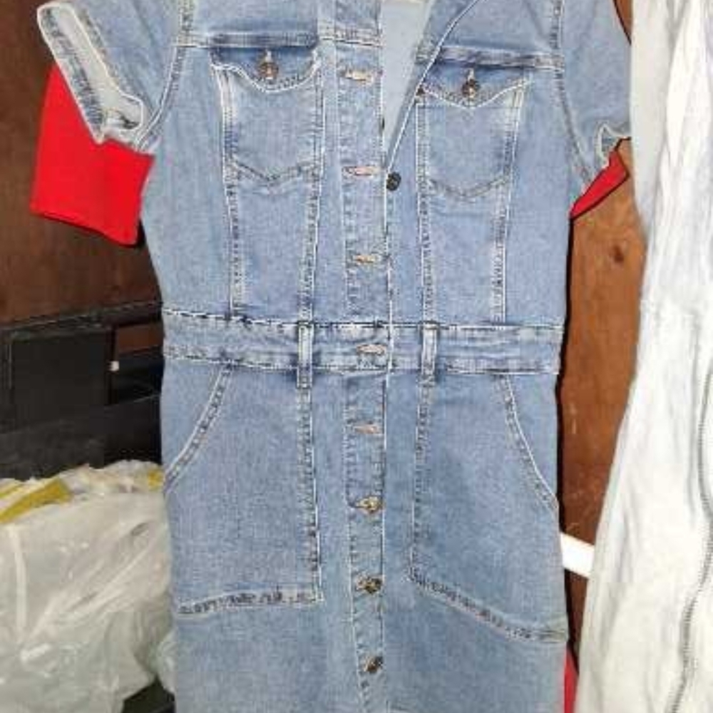 Rewash Blue Denim Shirt Dress